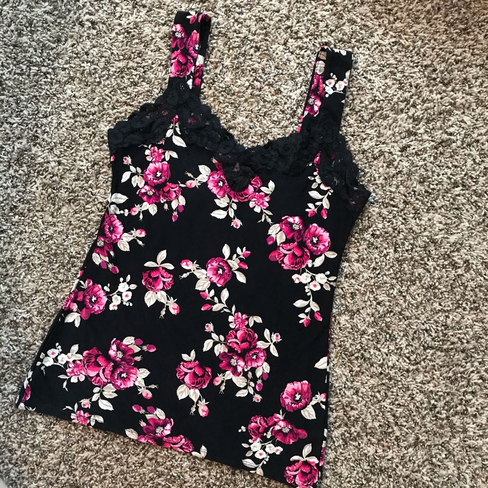Lacy and Floral Camisole